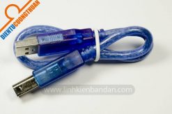 Dây cáp USB A-B dài 25cm màu xanh