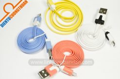 Dây Micro USB 1m dẹt nhiều màu