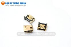 Cổng HDMI 19p, mạ vàng hàn PCB (Type A Female)