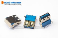 Đầu cắm USB type A 3.0 Famale chân cong 90⁰