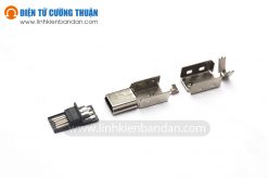 DIY đầu cắm MiniUSB vỏ kim loại
