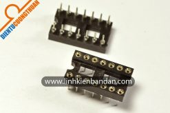 Chân đế IC DIP14 loại tròn, lõi đồng