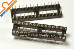 Chân đế IC DIP24 tròn, lõi đồng, loại nhỏ