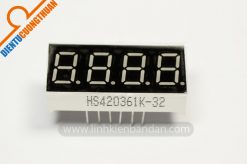 LED 7 thanh 4 số K chung, màu đỏ, 0.36 inch