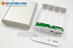 Bộ KIT DIY sạc dự phòng điện thoại sử dụng 4 viên pin 18650